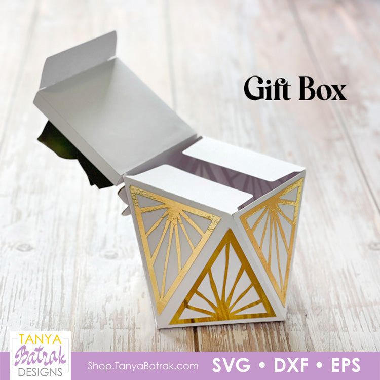 Paper Geometric Flower Pot Template