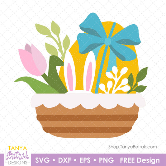 Easter Basket (Free SVG)