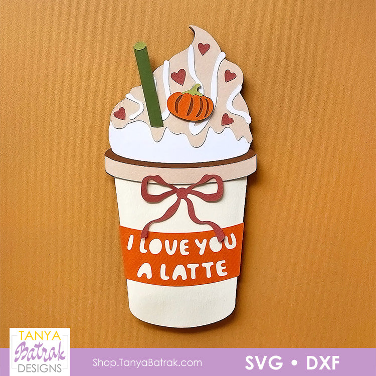 I Love You a Latte, Gift Card Holder – Tanya Batrak Designs