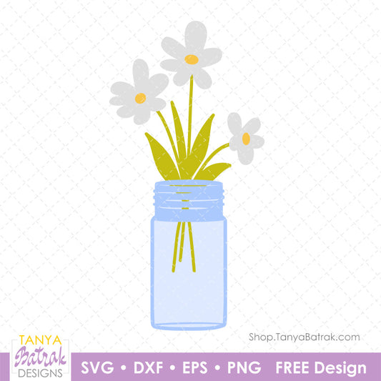 Mason Jar (Free SVG)
