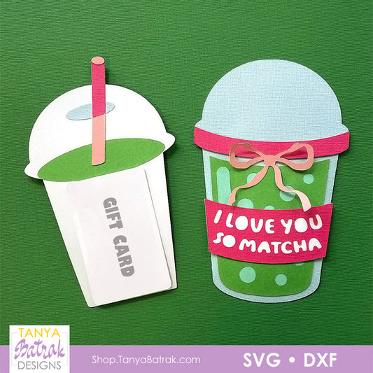 I Love You So Matcha, Gift Card Holder