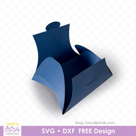 Pillow Box (Free SVG)