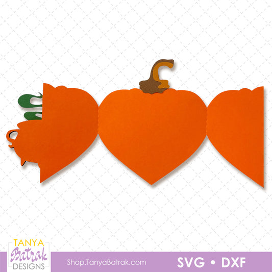 Halloween Pumpkin Heart Card with Cauldron