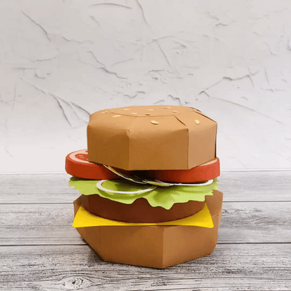 3D Paper Cheeseburger
