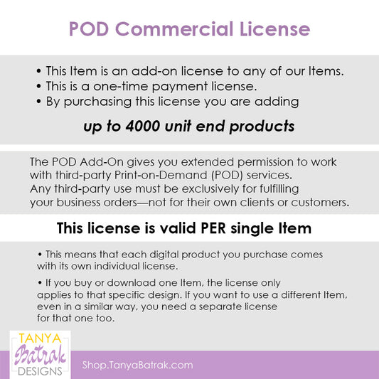 POD Commercial License