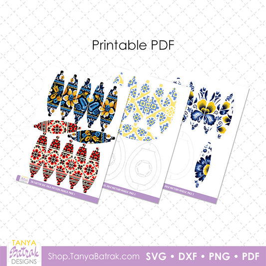 3D Easter egg with folk patterns