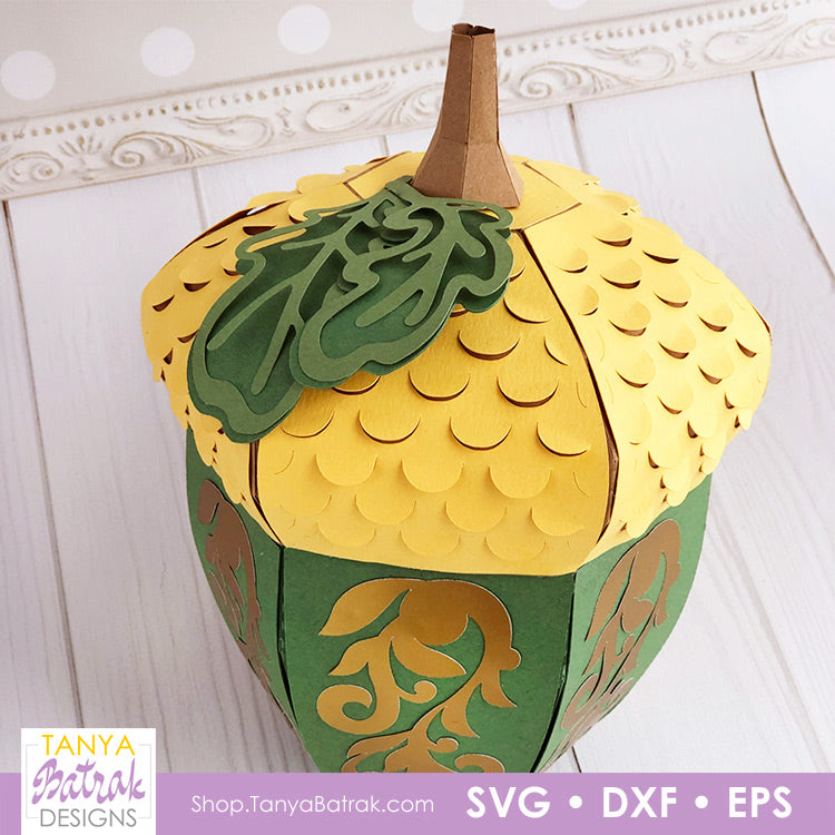 3D Paper Acorn