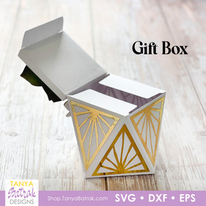 Paper Geometric Flower Pot Template