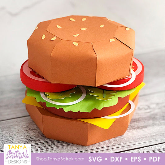 3D Paper Cheeseburger