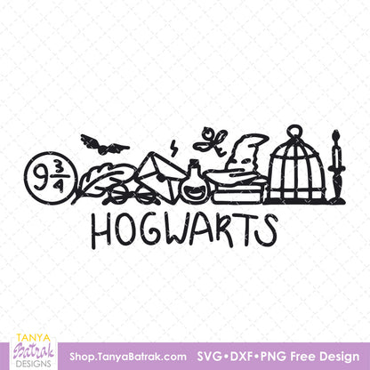 Wizard School (Free SVG)