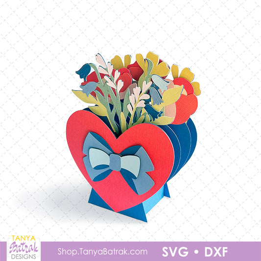 Vase With Flowers Box Card