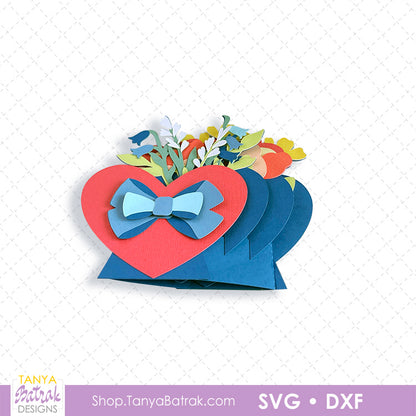 Vase With Flowers Box Card