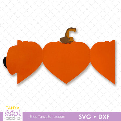 Halloween Pumpkin Heart Card with Ghost