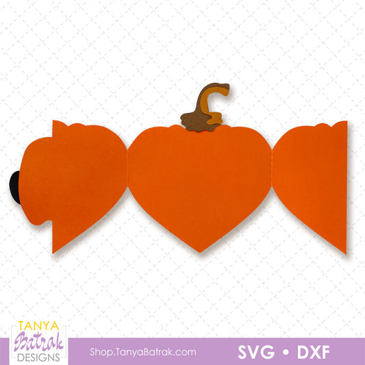 Halloween Pumpkin Heart Card with Ghost