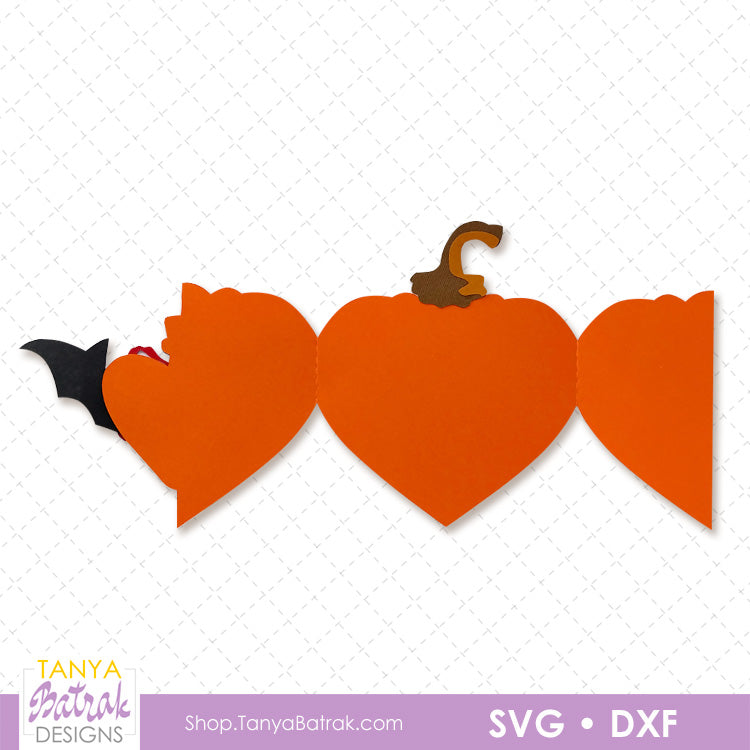 Halloween Pumpkin Heart Card With Potion