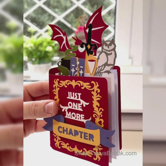 Fantasy Book Pop-Up Box Card